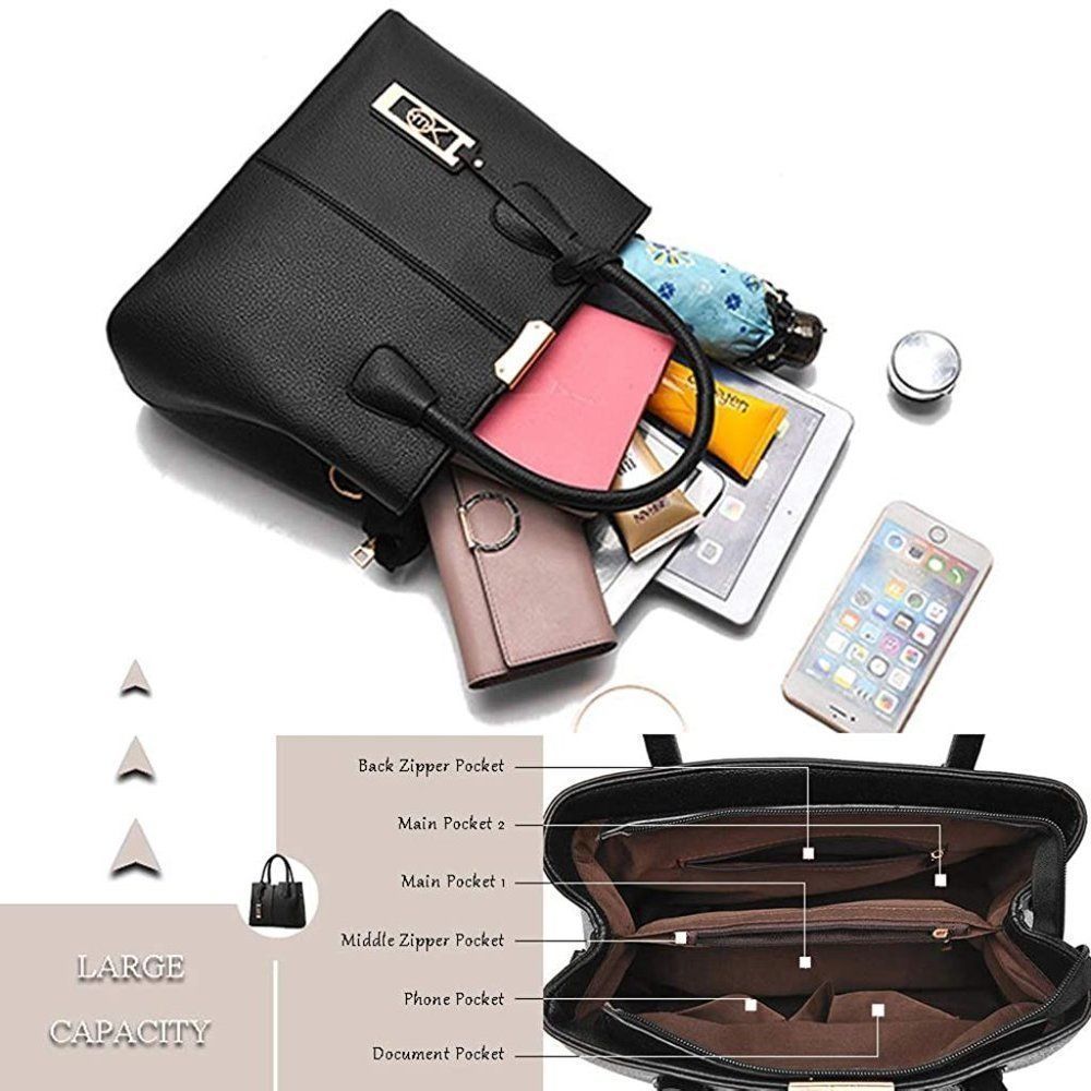 IIL PU Leather Purses-Black - Picture 5 of 6